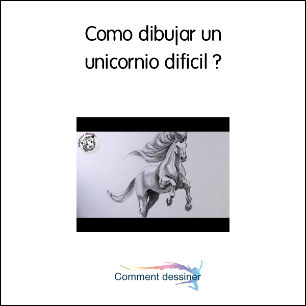 Como dibujar un unicornio dificil
